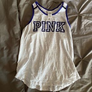 PINK racer back tank top